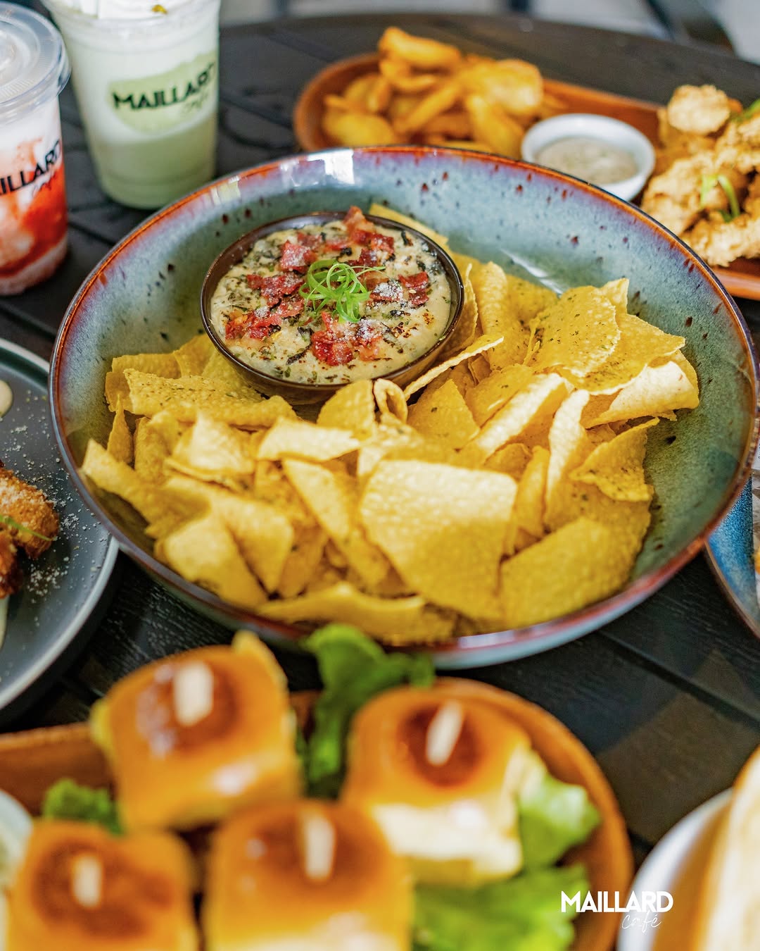 Loaded nachos at Maillard Café
